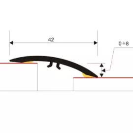 Порожек переходной ПВХ Montic M-M0200-G0 Дуб 1000х42 мм, изображение 2