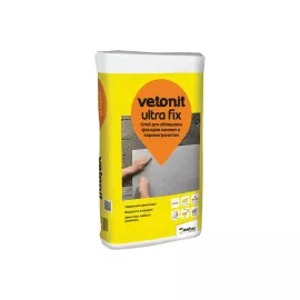 Клей для облицовки фасадов камнем и керамогранитом Vetonit ultra fix 25 кг 1001905