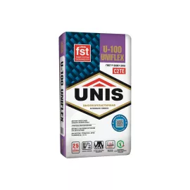 Плиточный клей UNIS UNIFLEX U-100 эластичный, 25 кг 4607005183576