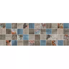 Декор Country мозаичный тёмный MM11191 20x60 Laparet