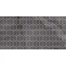 Декор Prime чёрный 25x50 Laparet