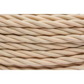 Провод ретро 2х1.5 матов. зол./песочн. (уп.50м) Bironi B1-424-719-50