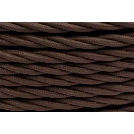Провод ретро 3х1.5 матов. корич. (уп.150м) Bironi B1-434-72-150