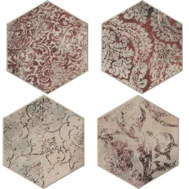 Декор Miami Esag.S/6 Collins Red 24x27.7 Cir Ceramiche