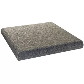 Ступень угловая из керамогранита Coliseumgres Кортина Луна черная 325х325 мм