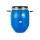 Бочка с крышкой на обруч ТАРА п/э, 48л, синяя 00228
