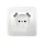 Одинарная розетка IN HOME CLASSICO с двумя USB белая 2147 4690612035260
