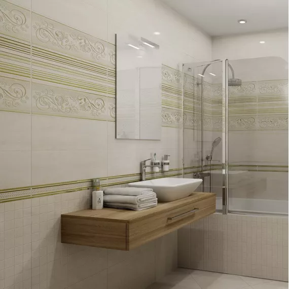 Плитка керамическая Ceramica Classic 17-03-11-659 Петра Ажур бежевая 600х200 мм, изображение 2