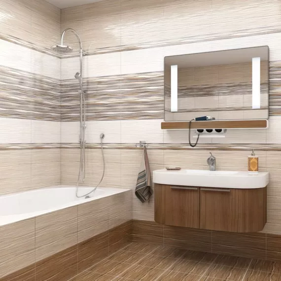 Бордюр керамический Уралкерамика БД53ПЛ406 Плессо 500х67 мм, изображение 2