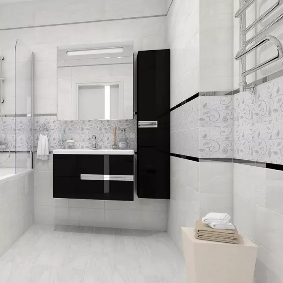 Плитка керамическая Ceramica Classic 08-03-00-1371 Frame Creta белая 400х200 мм, изображение 2