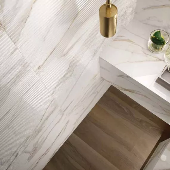 Плитка керамическая Italon Charme Evo Calacatta Inserto Wave 750х250 мм, изображение 2