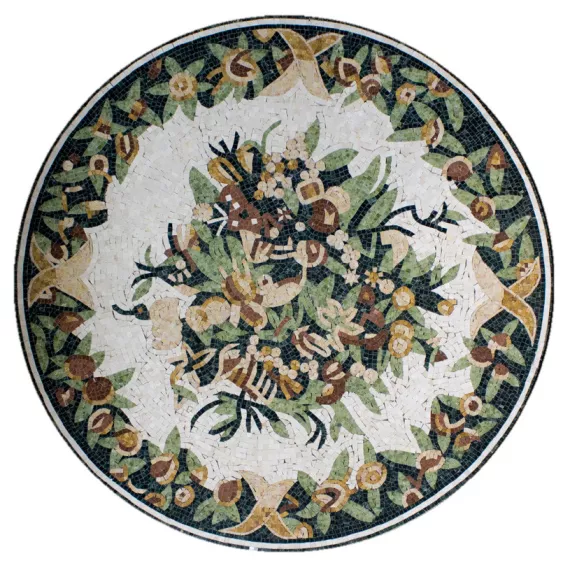 Розон мозаичный из мрамора Natural Art PH-20