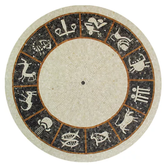 Розон мозаичный из мрамора Natural Art PH-16