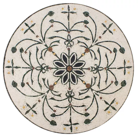 Розон мозаичный из мрамора Natural Art PH-18