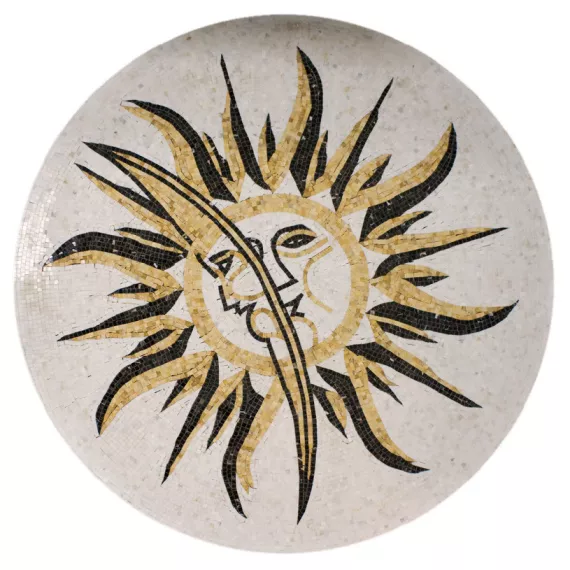 Розон мозаичный из мрамора Natural Art PH-19