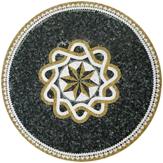 Розон мозаичный из мрамора Natural Art PH-14