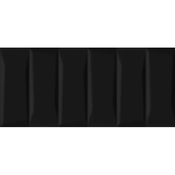 Плитка Cersanit Evolution кирпичи черный рельеф 20x44 EVG233