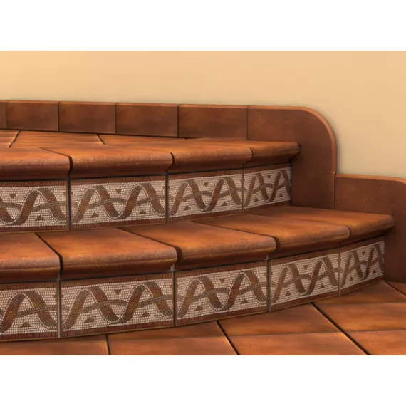 Ступень клинкерная Gres De Aragon Albany Teka фронтальная 330х330 мм, изображение 5