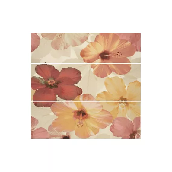 Панно Composicion 7009 Moka Hibiscus pz Porcelanite Dos