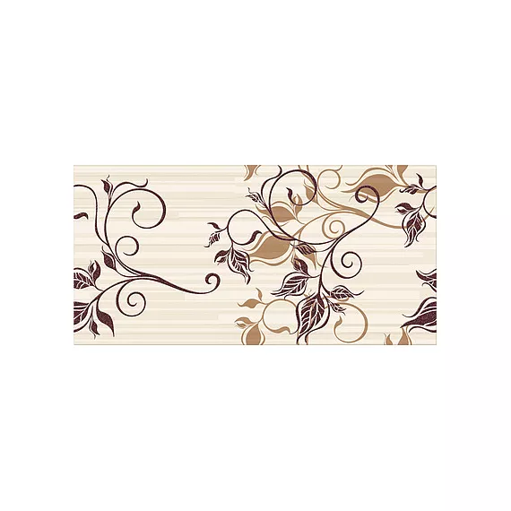 Карамель бордо Декор "Флора" 20,1х40,5