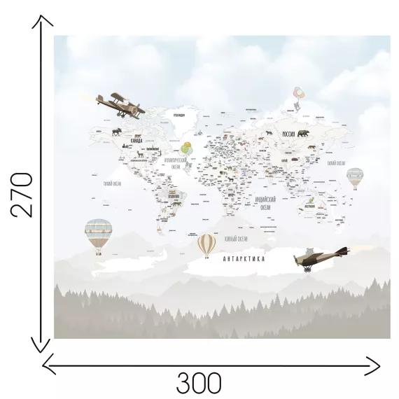 Фотообои OnPrint "MOUNTMAP UNIC" классический флизелин 4х2,7, изображение 3