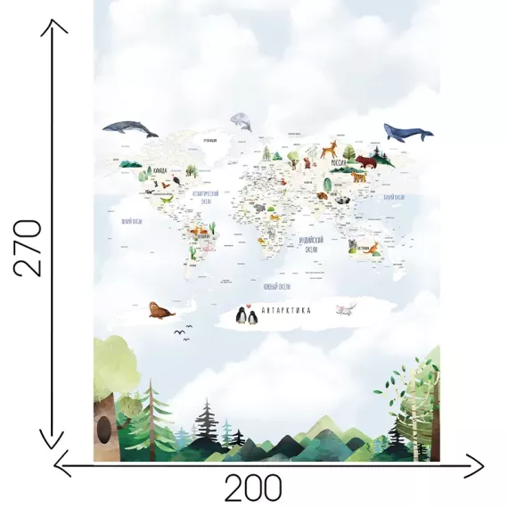 Фотообои Animap2 винил на флизелине 5х2,7, изображение 3