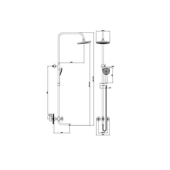 Душевая система Diadonna D80337124, изображение 2