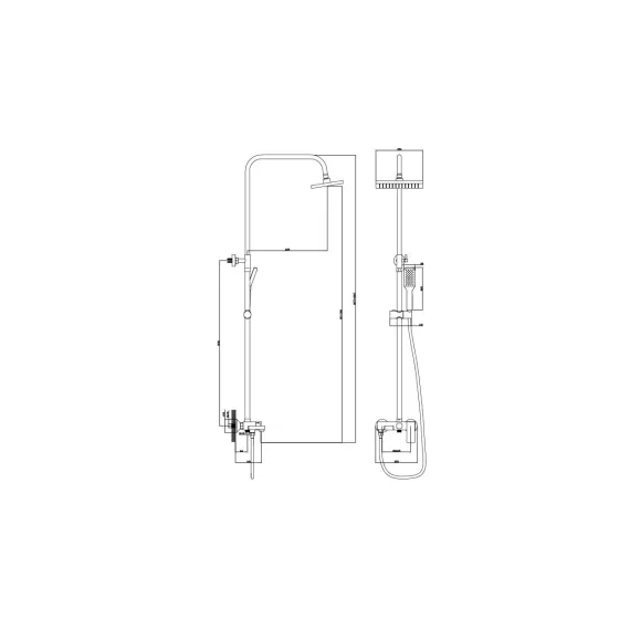 Душевая система Diadonna D80-335106, изображение 2