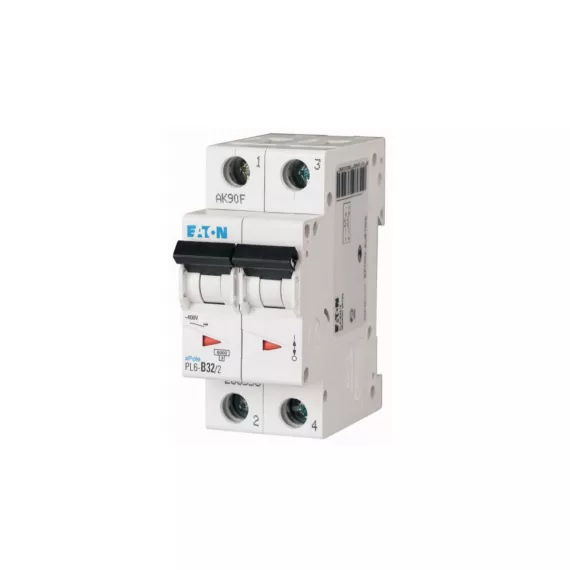 PL6-D32/2 Автоматический выключатель 32А, 2 полюс, откл. способность 6 кА