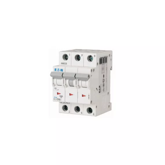 PL7-C0,16/3 Автоматический выключатель 0,16А, 3 полюса, откл.способность 10кА