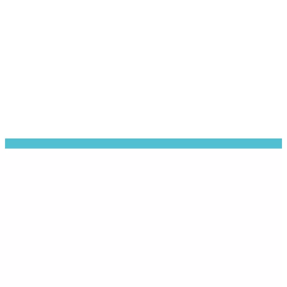 Glass border turquoise 600х20 мм - 36 шт