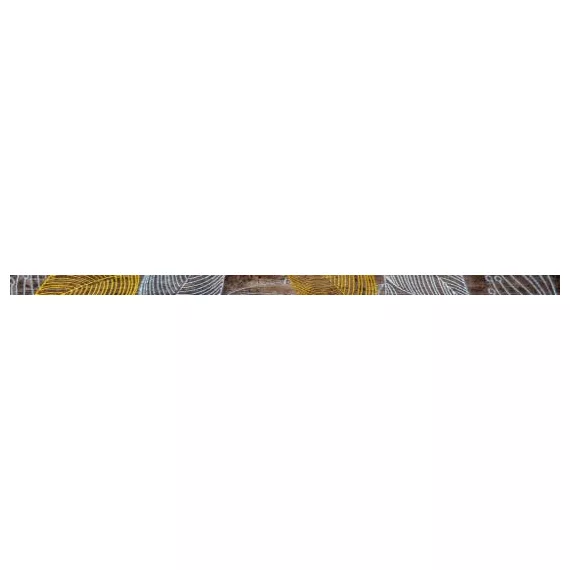 Foresta brown glass border 600х20 мм - 36 шт