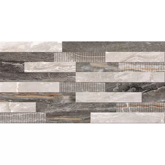 Bergamo Декор 3D Микс Теплая гамма K946621LPR 30х60