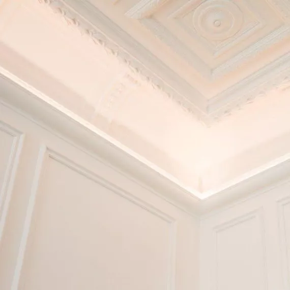 Карниз потолочный полиуретановый Orac Decor Luxxus C902F 2000х103х103 мм, изображение 2