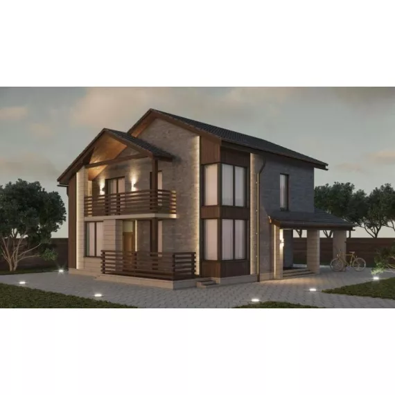 Карниз фасадный из полистирола Leptonika KC 307 LED 2 м, изображение 5