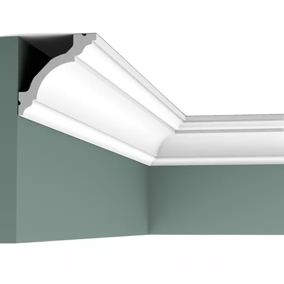 Карниз потолочный полиуретановый Orac Decor Luxxus C213F 2000х80х80 мм