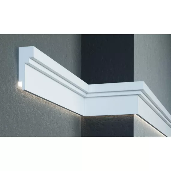 Карниз фасадный из полистирола Leptonika KC 303 LED 2 м, изображение 2