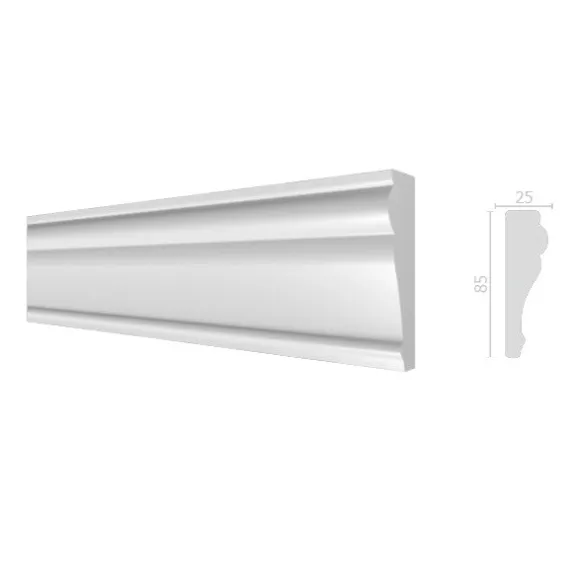 Молдинг из дюрополимера Decor-Dizayn 152 A 2000х85х25 мм, изображение 2