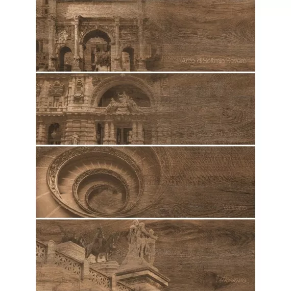 Italian Wood Wenge (венге) декор G-253/SR/d01 (GT-253/d01) 20х60