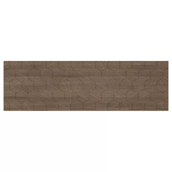 Керамогранит Граните Вуд Классик Декор темно-коричневый 295x1200 лаппатированный CF049 LMR