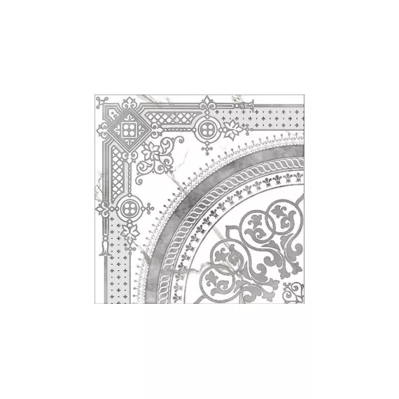 Декор угловой Классик Марбл (Classic Marble) 400x400 белый G-270/G/d02