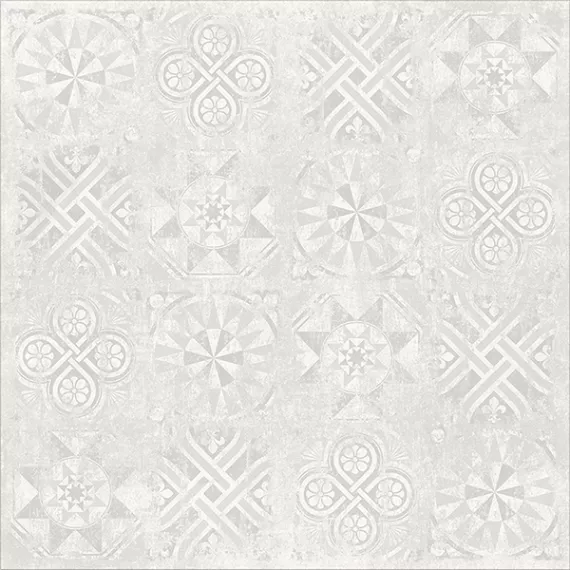 Керамогранит Цемент Декор (Cement Decor) 1200x1200 структурный белый CF101 SR, изображение 2