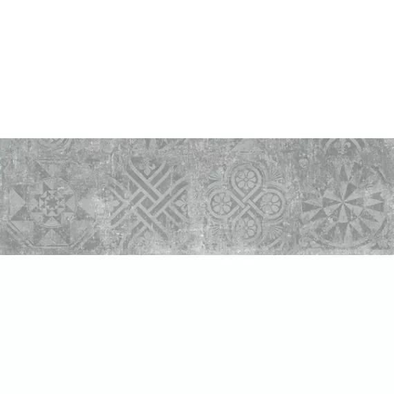 Керамогранит Граните Стоун Цемент Декор серый 295x1200 структурный CF054 SR PRO
