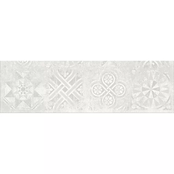 Керамогранит Граните Стоун Цемент Декор белый 295x1200 структурный CF101 SR PRO