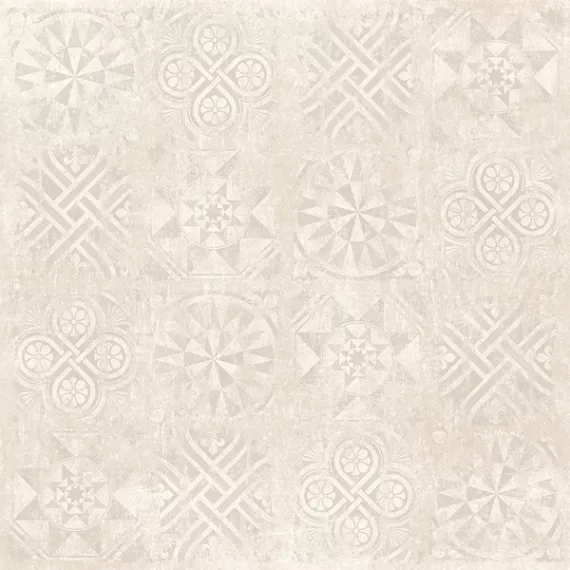 Керамогранит Граните Стоун Цемент Декор светло-бежевый 600x600 структурный CF048 SR PRO