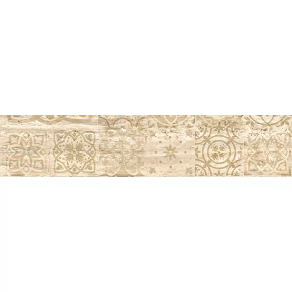 Керамогранит Граните Стоун Травертин Декор беж 195x1200 полированный CF036 PGR