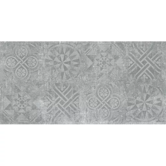 Керамогранит Граните Стоун Цемент Декор серый 600x1200 структурный CF054 SR PRO