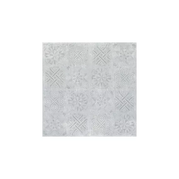 Керамогранит Цемент Декор (Cement Decor) 1200x1200 структурный светло-серый CF002 SR