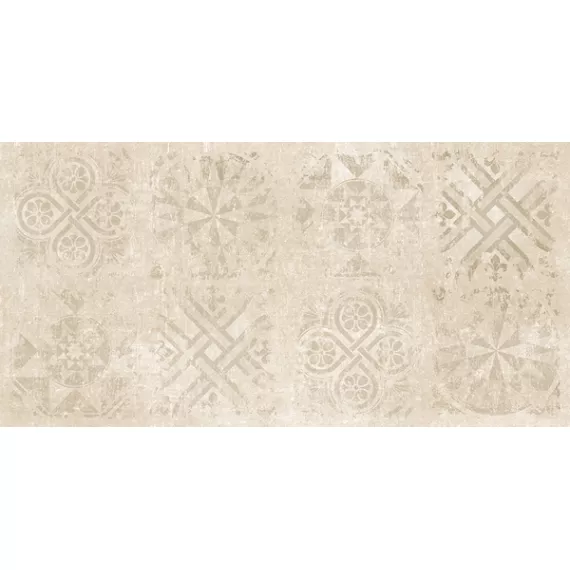 Керамогранит Граните Стоун Цемент Декор беж 600x1200 структурный CF036 SR PRO