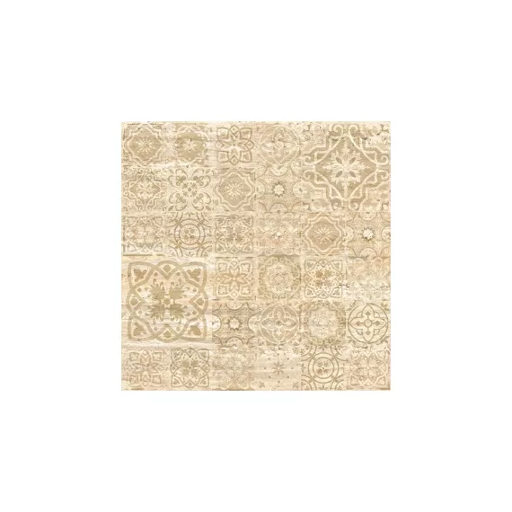 Керамогранит Травертин Декор (Travertine Decor) 1200x1200 лаппатированный бежевый CF036 LR